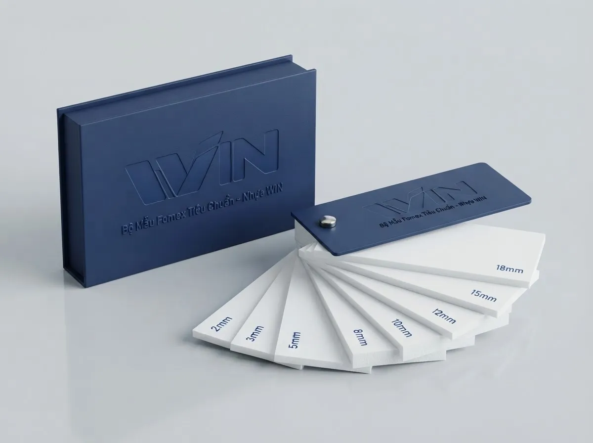 Bộ mẫu tấm Fomex WIN theo độ dày